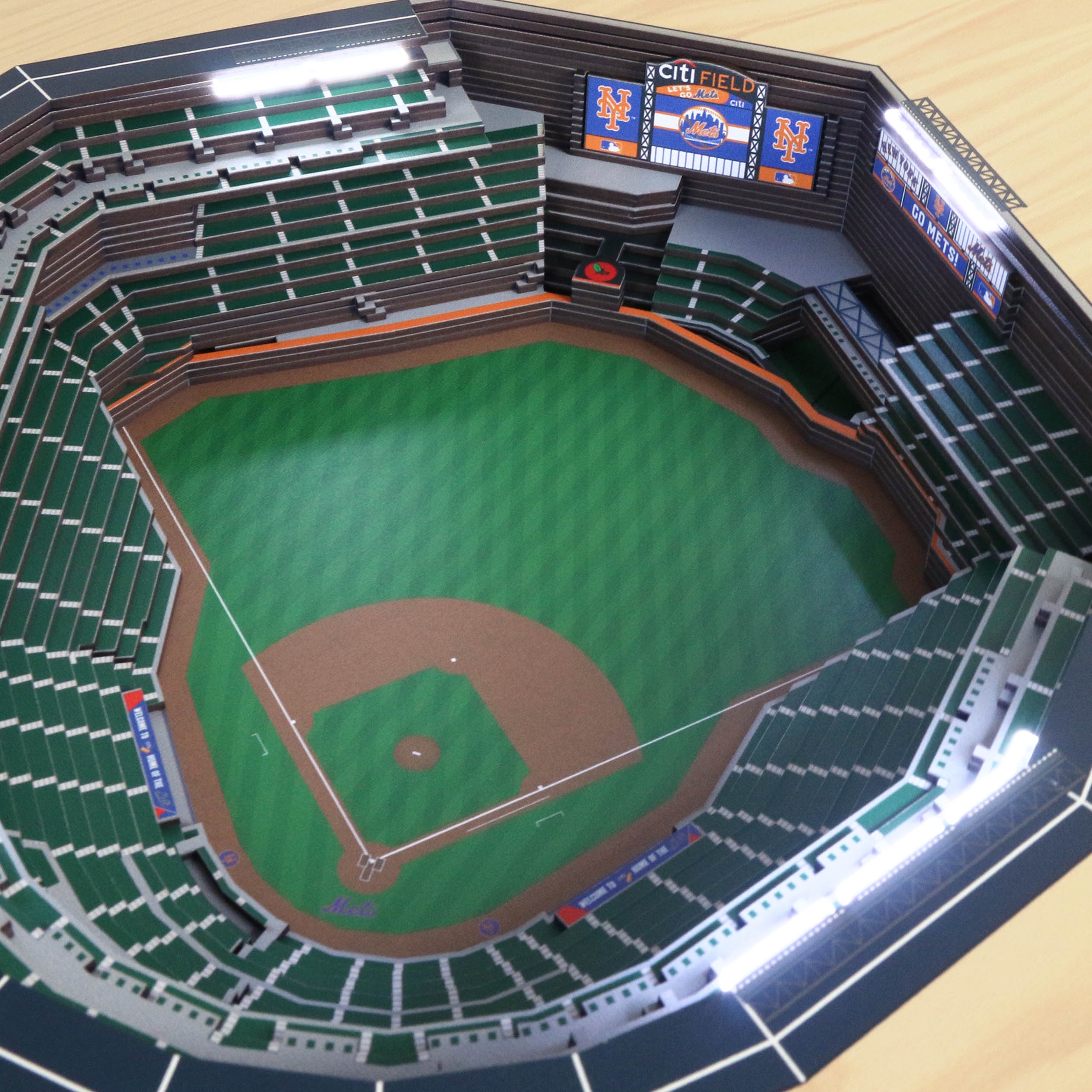 New York Mets 25-Layer StadiumViews Lighted End Table