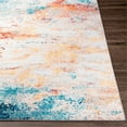 thumbnail image 5 of Surya Olivia OLV-2306 60x90" Rectangle Modern Fabric Rug in Blue/Saffron, 5 of 7