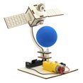 thumbnail image 2 of Kits de ciencia satelital de madera, experimento físico, juguete de construcción, proyectos DIY, rompecabezas 3D de madera, estación espacial,, 2 of 9