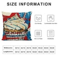thumbnail image 5 of 4th of July Patriotic Decorative Throw Pillow Covers, Cupcake Freedom America Land of The Free Liberty Outdoor Pillowcase, USA Sweet Summer Cushion Case Home Decor, 5 of 5