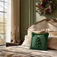 thumbnail image 5 of Christmas Trees Pillow Covers, Decorative Soft Throw Pillows Plush, Winter Holiday Decorative Pillowcase, Embroidered Couch Cushion for Holiday Winter Home Decor Chair Sofa Bedroom Living Room, 5 of 7