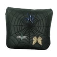 thumbnail image 3 of Funda para putter de golf, funda protectora para cabeza de palo de golf, protector de cuero sintético, artículos de entrenamiento negro, 3 of 9