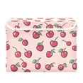 thumbnail image 7 of Yayeee Collapsible Cube Storage Bin with Lid Fabric Closet Decorative Basket with Handles, Cherries Pattern, 7 of 7