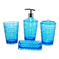 thumbnail image 4 of Dispensador de jabón Macarena juego de accesorios de baño moderno vaso para enju azul, 4 of 8