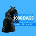 thumbnail image 3 of 13 Gallon Trash Bags | 1000 Bags | Black | Tall Kitchen | Strong | Garbage, 3 of 4