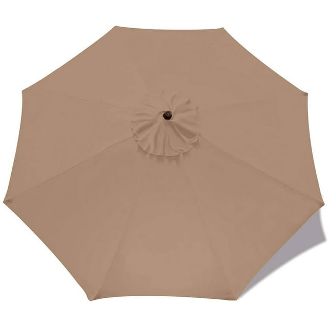 Sombrilla de jardín, impermeable, resistente al agua, para patio, de poliéster, para exteriores, parasol, toldo, color caqui seitruly HA005508-05
