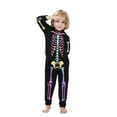 thumbnail image 5 of SDNall Matching Family Halloween Costumes Boys Girls Halloween Fashion Skeleton Print Plush Long Sleeved Jumpsuit Family Parent-Child Wear Kid, 5 of 8