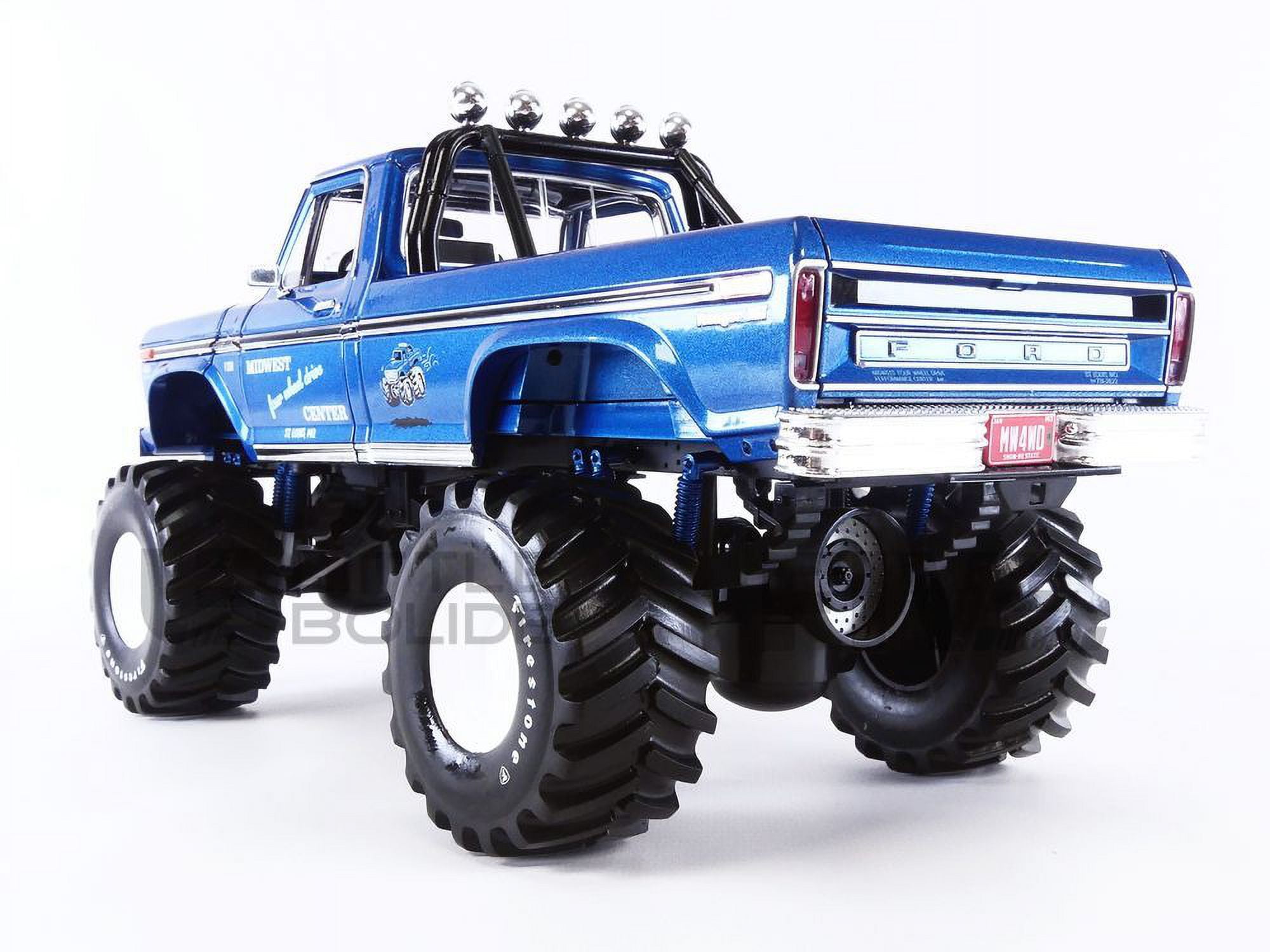 GREENLIGHT COLLECTIBLES 1/18 - FORD F 250 Monster Truck - Midwest 4 Wheel Drive 1974