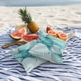 thumbnail image 3 of 2 Pack Outdoor Waterproof Throw Pillow Covers,Teal Marble Gradient Water Ripple Decorative Square Patio Pillowcases for Chair Couch Sofa 16x16in, 3 of 9