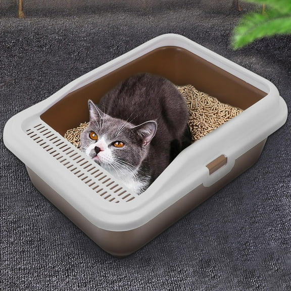 UNOMOR Sifting Litter Litter Box Coffee PE 1Pack