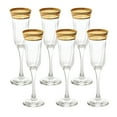 thumbnail image 2 of Lorenzo Import 9438 Flute Melania Collection Amber - Set of 6, 2 of 5
