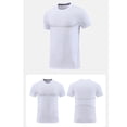 thumbnail image 2 of USNSM Men's T-Shirts Soft Lightweight Short Sleeve Tee Crew Neck Moisture Wicking Outdoor Running Sports Ice Breathable Shirt White M, 2 of 3