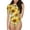 Sunflowers3, variant on Sunflowers On Black And White Stripes Women's Short-Sleeved Onesie, One-Piece Swimsuit for Parties, dates, clubs - X-Large