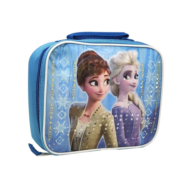 Frozen Elsa Insulated Lunch Bag Disney Girls Princess Snowflakes