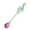 Multicolor, variant on RKZDSR Music Bar Spoon: Stainless Steel Dessert and Teaspoon with Musical Design.