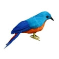 thumbnail image 3 of Artificial Feathered Blue Birds Statue - Funny Sculpture Ornaments Décor - indoor and outdoor Figurines, 3 of 4