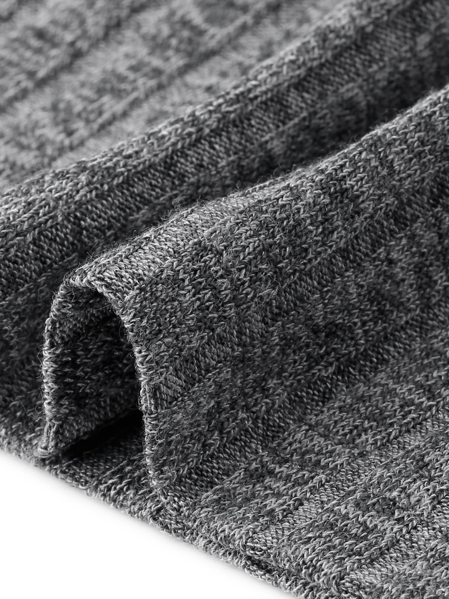 DARING DIVA Women's Plus Crew Neck Slit 3/4 Sleeve Button Tops 4X Grey