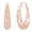 Rose-Gold/Oval Filigree-32MM, variant on LeCalla 925 Sterling Silver Hypoallergenic Filigree Hoop Earrings, 32MM (Women's)