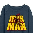 thumbnail image 3 of Marvel Iron Man - Stacked Name Oversized - Women's French Terry Pullover Sweatshirt, 3 of 5