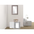 thumbnail image 2 of HomeRoots 518042 39 in. Accent Cabinet with Two Shelves, White, 2 of 5