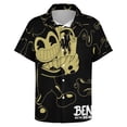 thumbnail image 3 of Bendy And The Ink Machine Mens Hawaiian Shirt Summer Casual Short Sleeve Button Down Beach Shirts, 3 of 7