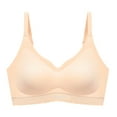 thumbnail image 5 of Sngxgn Womens Adjustable Thin Strap Sports Bra - Padded Wireless Workout Yoga Bra(Beige,XXL), 5 of 9