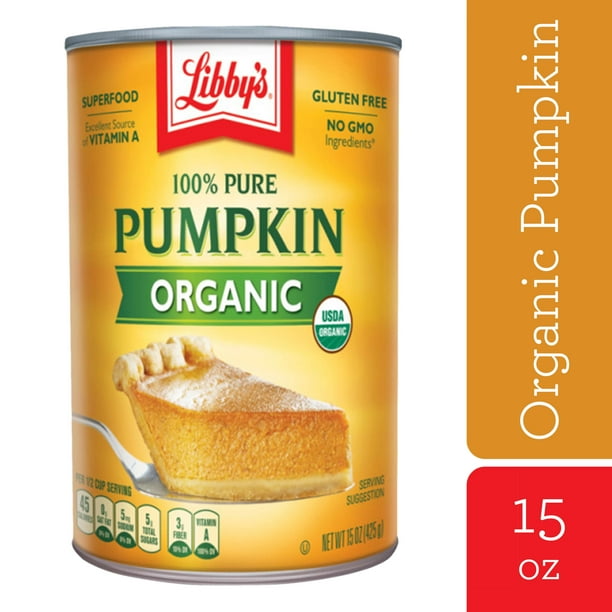 Libby's 100 Pure Organic Canned Pumpkin all natural no preservatives