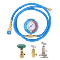 thumbnail image 1 of Manguera de carga de refrigerante, conector rápido recto, juego de abridor de botellas apto para R134A R22 R12, 1 of 8