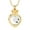 Gold-White, variant on Crystal Urn Cremation Jewelry for Ashes Princess Queen Crown Heart Ash Urn Memorial Pendant Necklace Memorial Urn Necklace