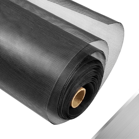 Stainless Steel Mesh Window Screen Roll, Black Metal Window Screen Replacement, Mesh for Window, Door, Patio, Pet, Vent, Porch and DIY Projects