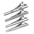 thumbnail image 3 of Clip de corbata de plata Zulema para hombres 4pcs, 3 of 6