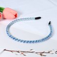 thumbnail image 6 of Unique Bargains 1 Pcs Rhinestone Hair Hoop Headband Hairband for Women 0.24 Inch Wide Blue, 6 of 7