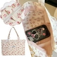 thumbnail image 4 of Handbag Fragmented Canvas Commuting Shoulder Bag, Niche Handbag✨y F4Y5 W1N9, 4 of 7