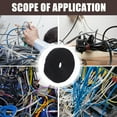 thumbnail image 3 of LULULION Practical Black Cable Organizer Strap Self Adhesive Sticky Cord p for Home, 3 of 5