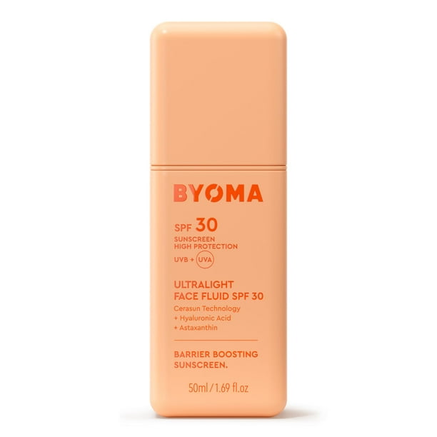 Protector solar BYOMA SPF 30 Fluido facial 50 ml Luminous Glow