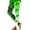 White, variant on Arlun St. Patrick's Day Leggings for Women Trendy Checkered and Shamrock Printed Stretch Yoga Pants High Waisted Slim Fitting Sports Fitness Casual Leggings White XL