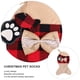 thumbnail image 4 of Medias navideñas para perros y gatos, medias para mascotas con forma de pez grande a cuadros de arpillera, medias colgantes clásicas para decoraciones navideñas, 4 of 5