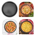 thumbnail image 3 of Round Pizza Pan Non Stick Bakeware Pizza Pan Heavy Duty Stainless Steel Pizza Pan For Restaurant, 3 of 8