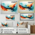 thumbnail image 5 of Designart "Expressionism in Colorful Abstract III" Extra Large Abstract Framed Wall Art - Modern Blue Abstract Painting Entryway Framed Wall Art, 5 of 7