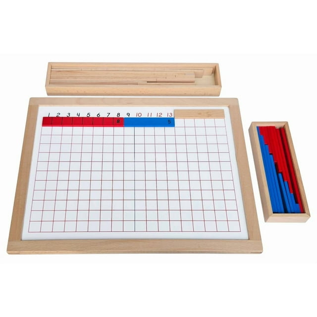 IFIT Montessori Subtraction Strip Board, Montessori Toys Math Material Mathematics