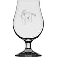 thumbnail image 1 of Quarter Body - Alternate Horse Themed Etched 13.25oz Iona Beer Glass, 1 of 1