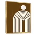 thumbnail image 3 of Designart 'Terracotta Minimalist Boho Rainbow With Sun' Modern Framed Canvas Wall Art Print, 3 of 5