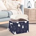 thumbnail image 5 of Foldable Fabric Storage Bin With Handle Collapsible Basket Box Storage With Lid Organizer Ghosts, 5 of 7