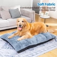 thumbnail image 2 of MOOSENG Dog Bed 43.7 Inch Plush Faux Fur Crate Mat with High Density Foam and Non Slip Bottom Washable Pet Mattress for Medium and Large Dogs Large, 2 of 8