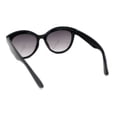 thumbnail image 4 of Girls Child Size Engraved Bling Foil Plastic Round Horn Rim Sunglasses Black - Smoke, 4 of 4