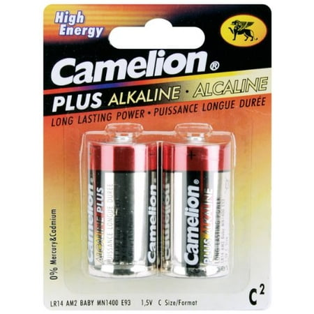 Alkaline Batteries 2/Pkg-C Multi-Colored
