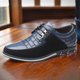 thumbnail image 4 of Zapatos Casual Vestir Cgtredaw para Hombres Pisos Oficina Transpirables Azul 46, 4 of 9