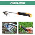 thumbnail image 2 of Gardening Tool - Hand Weeding Tool - Garden Tool - With Handle (4 Prong Rubber Handle), 2 of 5