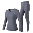 thumbnail image 4 of Conjunto de ropa interior térmica para hombre y mujer con almohadilla calefactora eléctrica inteligente, ropa interior térmica con carga USB y pantalones, camisa de fondo, 4 of 4
