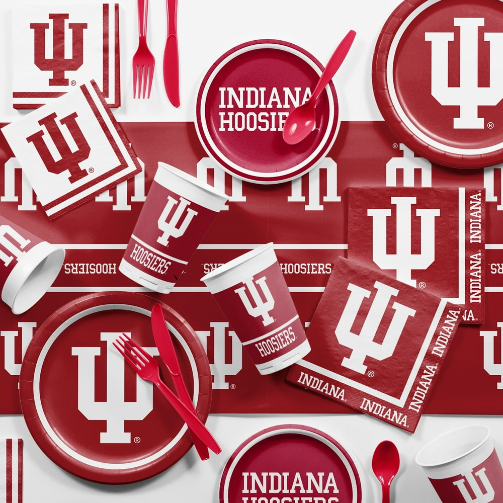 Creative Converting Indiana University Party Supplies Kit, Serves 8